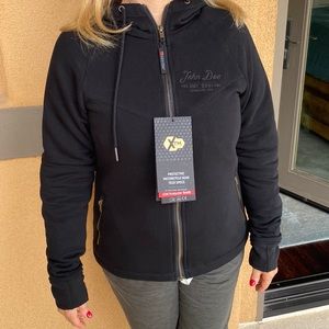 Black motorcycle jacket womens